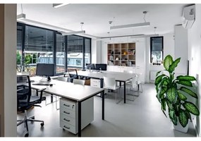 APLED - LED Luster na lanku LOOK LED/58W/230V 4000K 150 cm strieborná