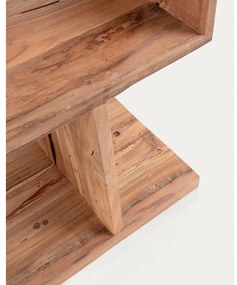 Knižnica z tíkového dreva v prírodnej farbe 55x132x30 cm Aroba – Kave Home