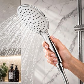 Erga Wemi, 3-funkčná ručná sprcha s hadicou 150 cm, 12,5 × 14 cm, chrómová, ERG-YKA-BP.WEMI-CHR