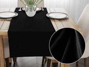 Biante Zamatový behúň na stôl Velvet Prémium SVP-041 Čierny 45x140 cm