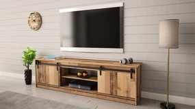 TV skrinka/stolík Selwyn  (old wood). Vlastná spoľahlivá doprava až k Vám domov. 1122964