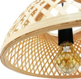 Toolight Toolight, stropné závesné svietidlo 1xE27 APP1628-1CP, prírodná hnedá-čierna, OSW-03613