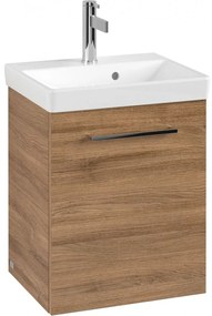 VILLEROY &amp; BOCH Avento závesná skrinka pod umývadlo, 1 dvierka, pánty vpravo, 430 x 352 x 514 mm, Oak Kansas, A88701RH