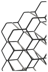 Čierny kovový regál na víno na 12 fliaš Salbris - Light &amp; Living