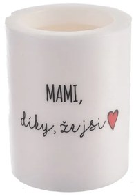InDecor Sviečka s vôňou MAMI, díky, že jsi, 8 x 10 cn