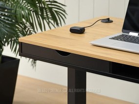 PC stolík Osto 100 (dub čierny + čierna). Vlastná spoľahlivá doprava až k Vám domov. 1109819