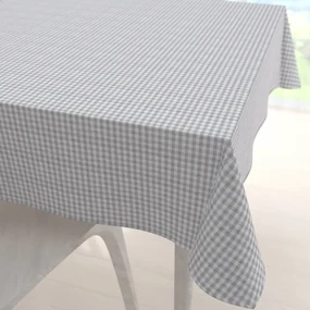 Biante Dekoračný štvorcový obrus Rebeka RE-015 Svetlo sivo-biela kocka malá 130x130 cm