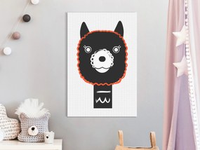 Artgeist Obraz - Decorative Alpaca (1 Part) Vertical Veľkosť: 60x90, Verzia: Na talianskom plátne