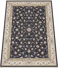 Koberec Sultan 1200 Dark Blue – modrý orientálny vzor 250x350 Rozmer: 200x300 cm