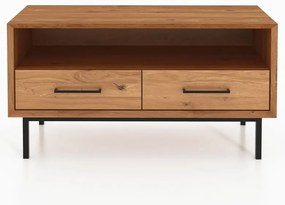 TV stolík z dubového dreva v prírodnej farbe 90x50 cm Abies - The Beds