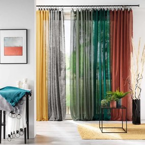 Kaki voálová záclona 140x240 cm Linka – douceur d'intérieur