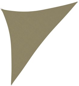 vidaXL Tieniaca plachta oxfordská látka trojuholníková 4x4x5,8 m béžová