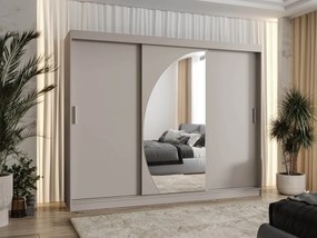Skriňa so zrkadlom Grilion 250, zásuvka: áno, Farby: dub artisan