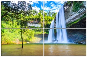 Obraz na plátne - Huai Luang vodopád 1228E (90x60 cm)