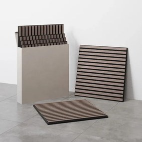 BATH DELUXE 54-060-08-84-12-SADA 4x Akustický obkl. panel DANVIKEN 60x60 cm orech