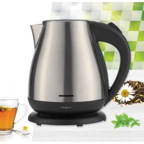 Heinner HEK-17IX - Rýchlovarná kanvica 1,7 l 2200W/230V matný chróm/čierna