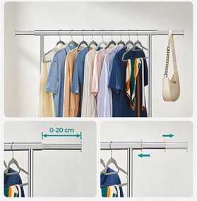 Pojazdný vešiak na oblečenie