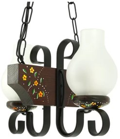 Brilagi - Luster na reťazi QUEEN 2xE14/40W/230V buk/wenge