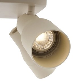 Béžový štvorcový stropný reflektor GU10 50 mm 4-svetlo - Stanley