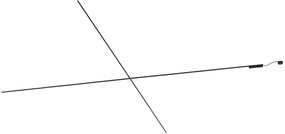 Moderný koľajnicový systém čierny 1-fázový 1000 cm - Magnetic