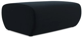 Tmavomodrá zamatová podnožka Kapua – Makamii