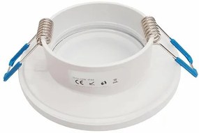 Podhľadové svietidlo Round, 1x biele kovové tienidlo, w