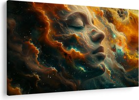 Obraz - Tvár vo vesmíre (90x60 cm)