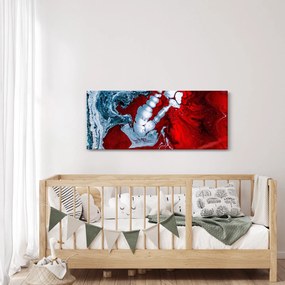 Obraz abstraktných škvŕn (120x50 cm)