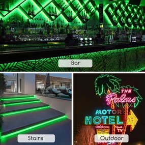 Aigostar - LED pás LED/350W/230V 50m zelený IP65