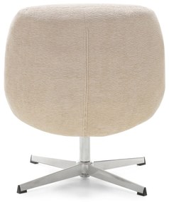 Otočné relaxační křeslo LUNNO béžové