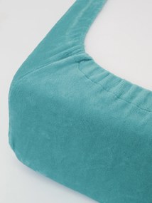 Plachta mikroplyš Deluxe do postieľky 60 x 120 cm - svetlo tyrkysové