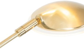 Dizajnová stojaca lampa mosadz vrátane LED 5-žiarovková - Sixties Trento