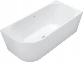 Voľne Stojaca Akrylová Rohová Vaňa Rea Bellanto Biela 170 cm Pravá