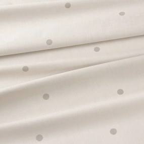 Goldea bavlnená napínacia plachta - bodky na béžovom 80 x 200 cm