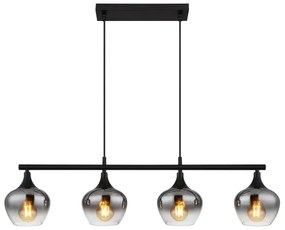 Globo 15548-4H1 - Luster na lanku MAXY 4xE27/40W/230V čierna