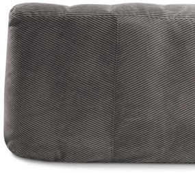 Čierny menčestrový sedací vak Sofa Tube – SLOWDOWN