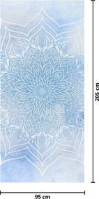 Fototapeta na dvere - Zimná mandala (95x205cm)