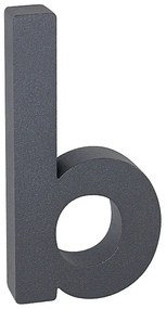 Domové písmeno v „3D“ prevedení so štruktúrovaným povrchom RICHTER RN.100LV, b, RICHTER antracit matná