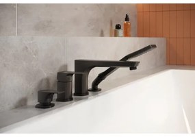 KFA Armatura 5535-210-81 - Vaňová batéria 4-otvorová MOKAIT mosadz/matná čierna