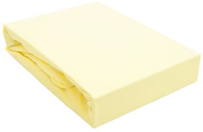 NEPRIEPUSTNÉ JERSEY PRESTIERADLO SG 019 180X200 CM CM KRÉMOVÁ