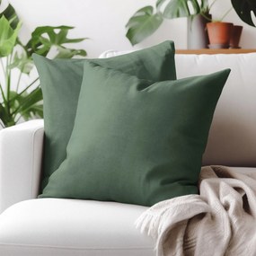 Goldea dekoračná obliečka na vankúš marbella - tmavo zelená 45 x 45 cm