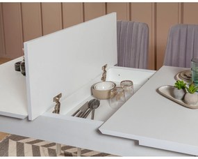 Jedálenský set Vina 5D biela/sivá