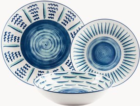Porcelánová súprava riadu Mediterraneo, 6 osôb, 18 ks