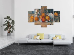 Obraz - Paul Cézanne, Still Life with Milk Jug and Fruit, reprodukcia (150x105 cm)