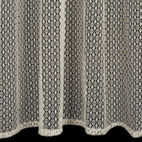 ZÁCLONA NA KRÚŽKOCH MIRELLA 140X250 CM BÉŽOVÁ