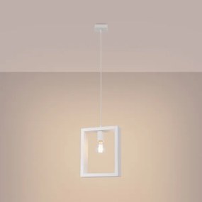 Sollux SL.1312 - Luster na lanku ARIES 1xE27/15W/230V buk/biela