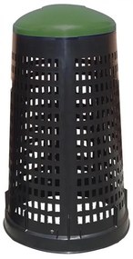 Vonkajší odpadkový kôš - plastový, 120 l, zelená