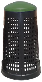 Vonkajší odpadkový kôš - plastový, 120 l, zelená