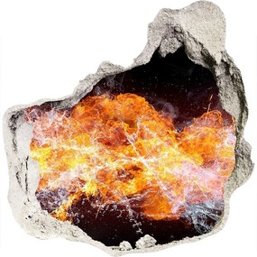 Fotoobraz diera na stenu Oheň proti vode nd-p-75713667