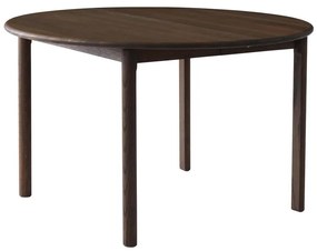 Hnedý okrúhly rozkladací jedálenský stôl z dubového dreva ø 120 cm Noor – Hammel Furniture